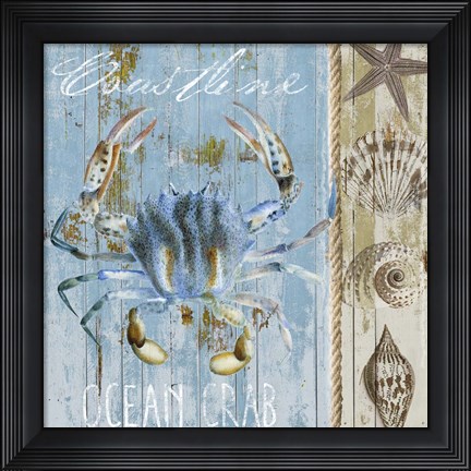 Framed Blue Crab II Print
