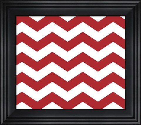 Framed xmas chevron 8 Print