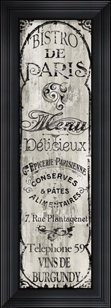 Framed Paris Bistro II Print