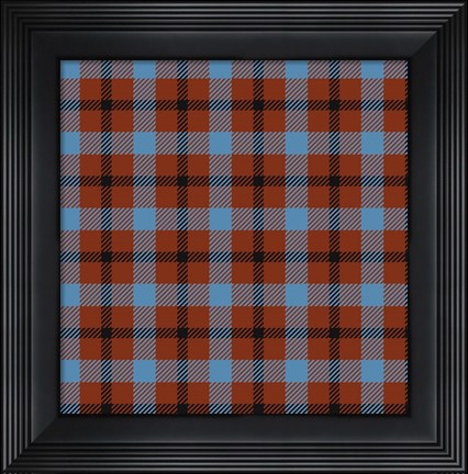 Framed Plaid Red Print