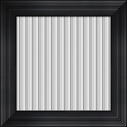 Framed Stripe Pattern Print