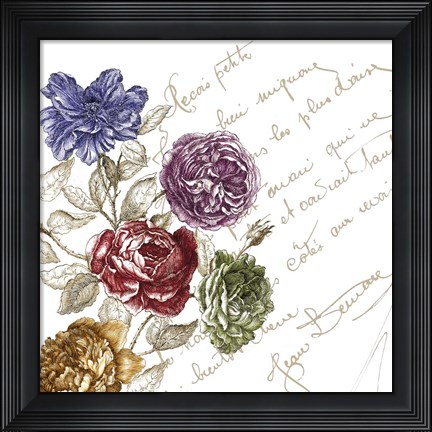 Framed La Belle Vie I Print