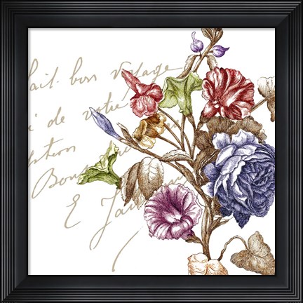 Framed La Belle Vie II Print