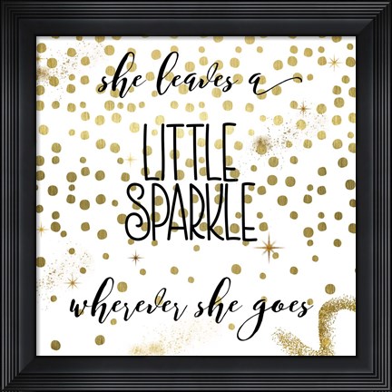 Framed Sparkle Print