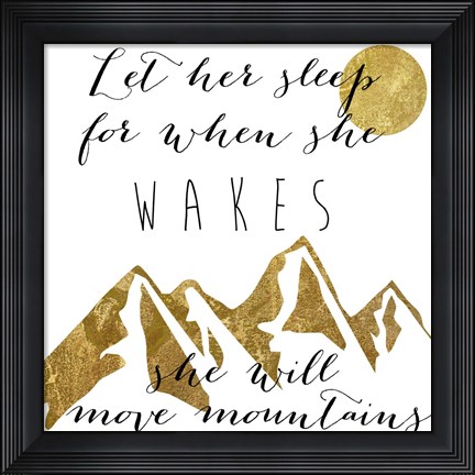 Framed Mountains Print
