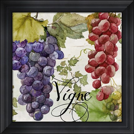 Framed Wines of Paris I Print