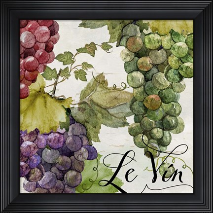 Framed Wines of Paris II Print