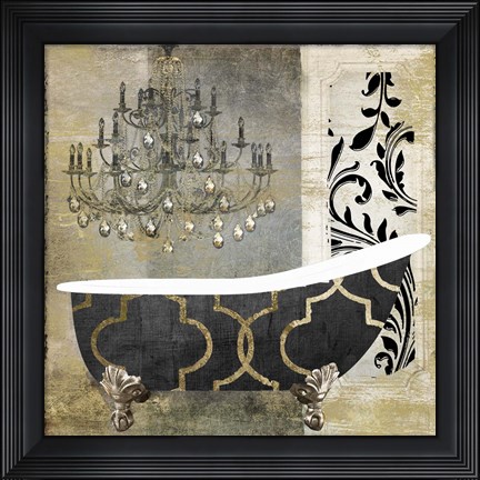 Framed Paris Bath II Print