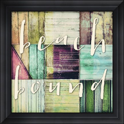 Framed Beach Bound Print