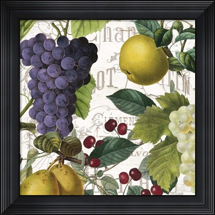 Framed Fruit Bowl I Print