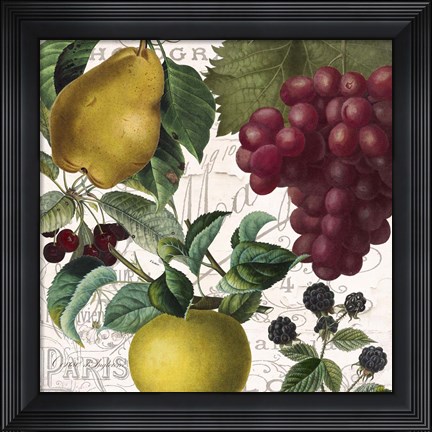 Framed Fruit Bowl II Print