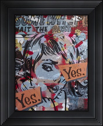 Framed Yes Yes Print