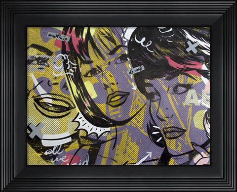 Framed Anything We Said Print
