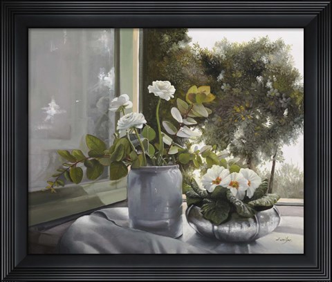 Framed Ranuncoli e Primule Print