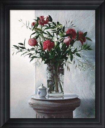 Framed Fiori Sulla Colonna Print