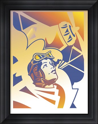Framed Amelia Erhart Print