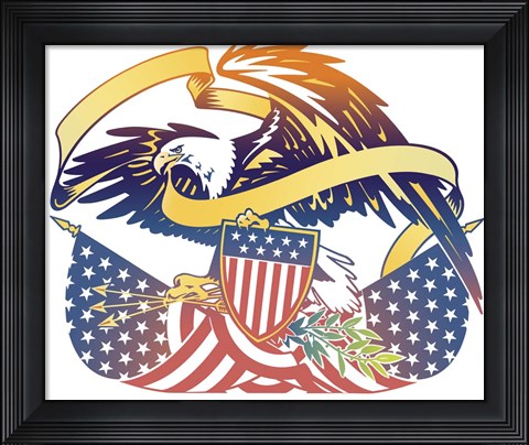 Framed American Eagle Print