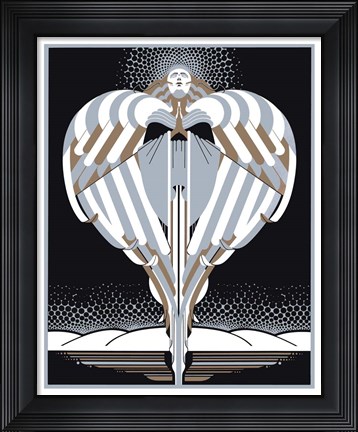 Framed Christmas Angel Print