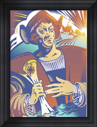Framed Christopher Columbus Print