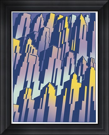 Framed New Cityscape Grad Print