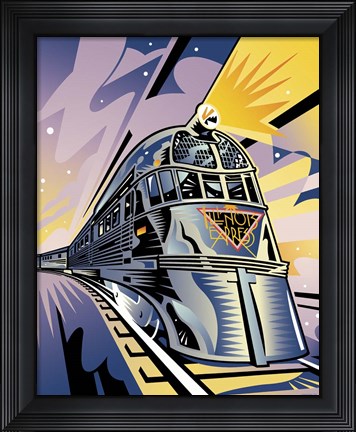 Framed Pioneer Zephyr Print