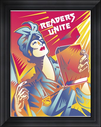 Framed Readers Unite Print