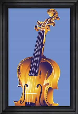 Framed Violin Print