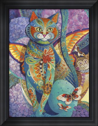 Framed Feline Fiesta Print