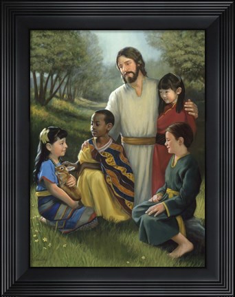 Framed Shepherd Of All Print