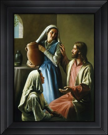 Framed Mary And Martha Print