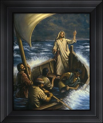 Framed Peace, Be Still Print