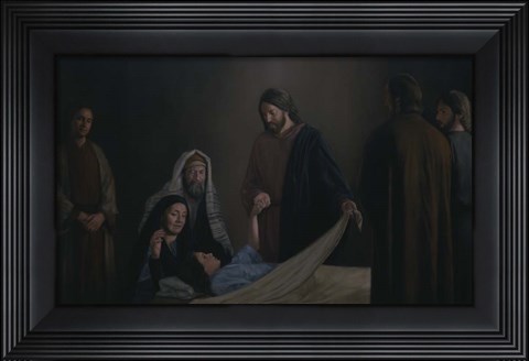 Framed Jesus Raising The Daughter Of Jairus Print
