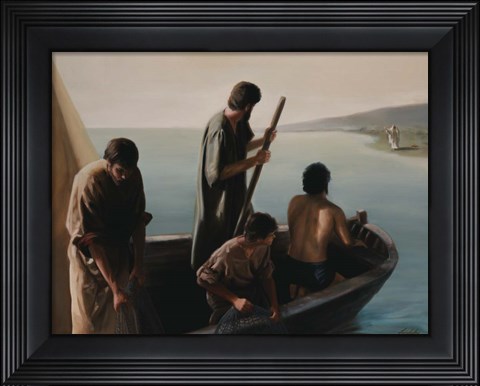 Framed Christ Calling To Disciples Print