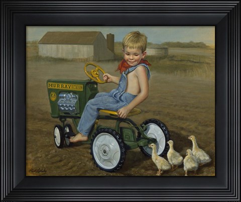 Framed Murray Diesel Tractor Print