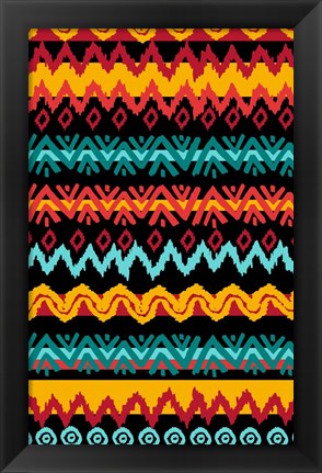 Framed Navajo Mission Teal Print