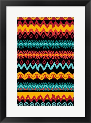 Framed Navajo Mission Teal Print