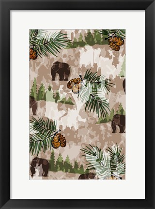 Framed Nature Lodge Pattern III Print