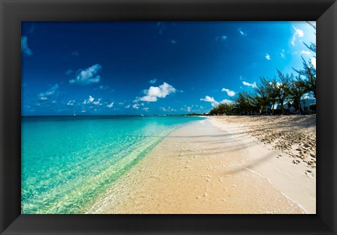 Framed Cayman Islands Beach Print