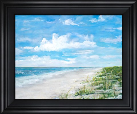 Framed Day At The Beach Print