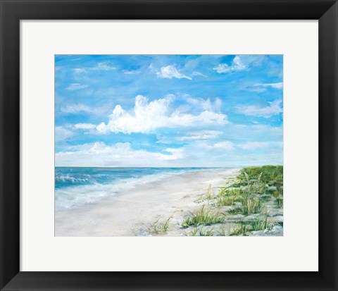 Framed Day At The Beach Print