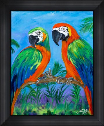 Framed Island Birds I Print