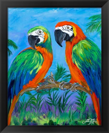 Framed Island Birds I Print