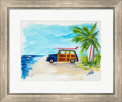 Framed Tropical Vacation I Print