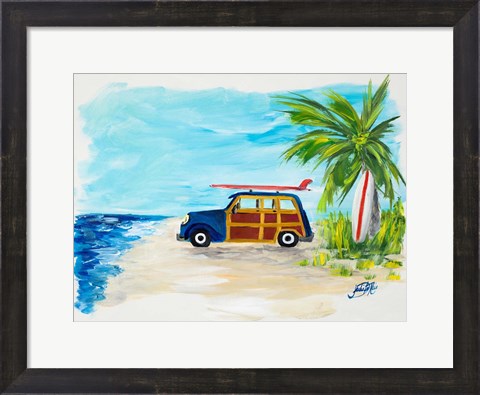 Framed Tropical Vacation I Print
