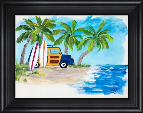 Framed Tropical Vacation II Print