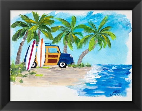 Framed Tropical Vacation II Print