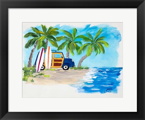 Framed Tropical Vacation II Print