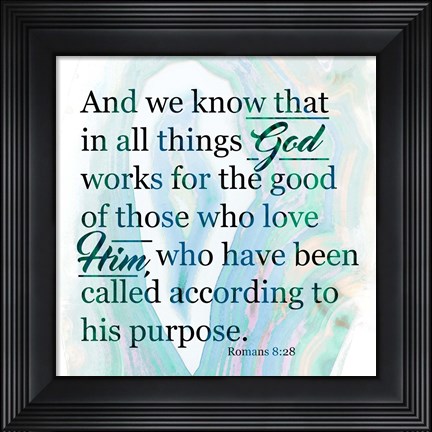 Framed All Things God Print