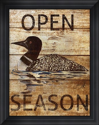 Framed Time to Hunt I Print