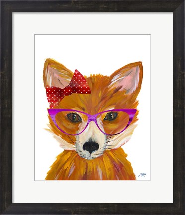 Framed Nerdy Fox Print